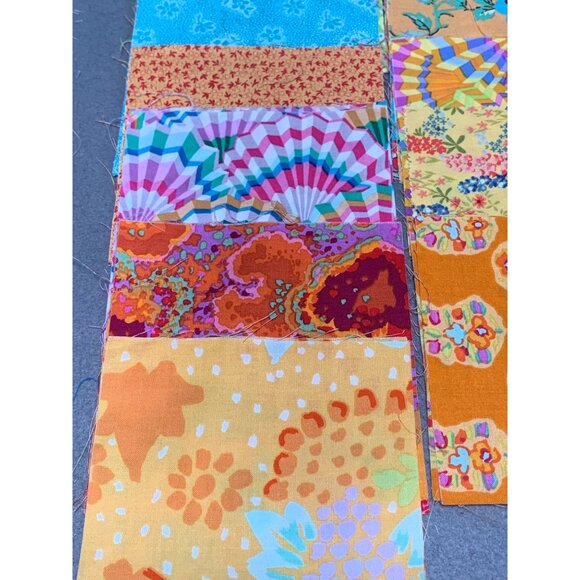 28 Precut Quilting Fabric Squares 5" Bright Patterns & Colors Cotton Patchwork - Picture 9 of 13